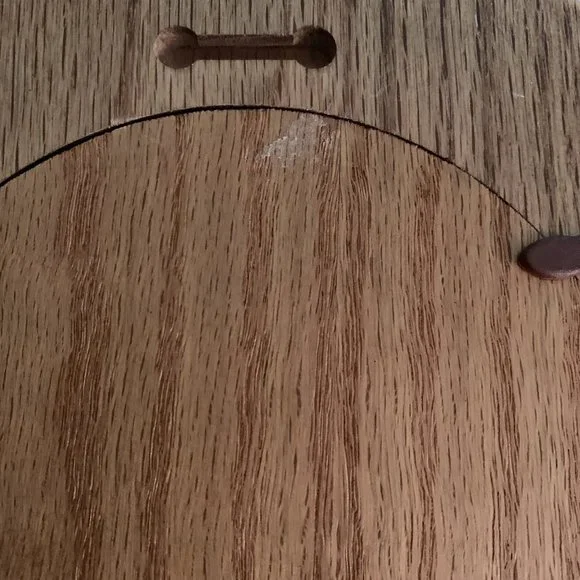 cute dainty wooden heart shaped mirror - Picture 2 of 4